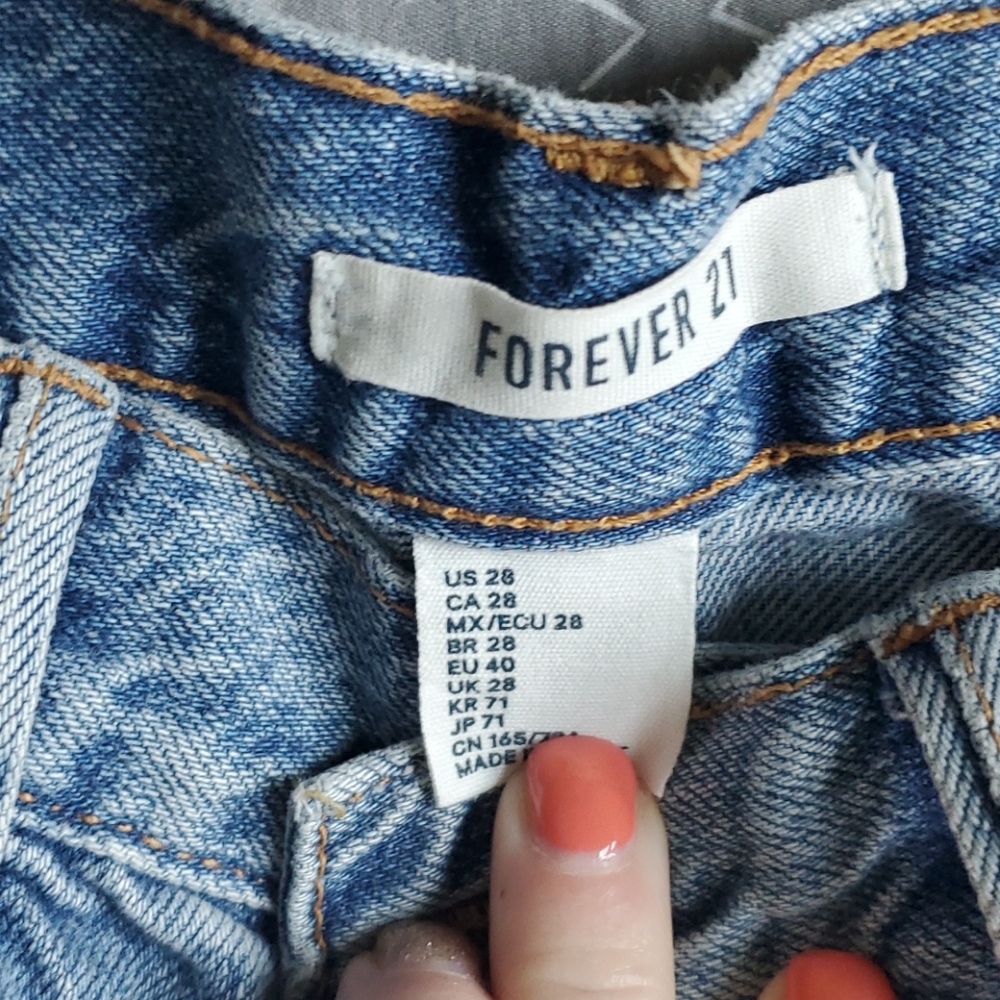 Distressed jeans